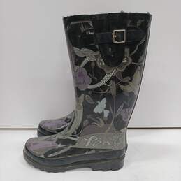 Sakroots Peace Women's Medium Tall Rain Mud Boots Size 7