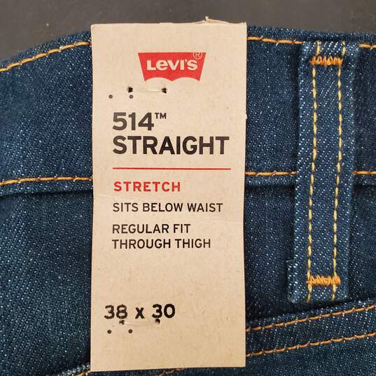 Levi's Men Blue 514 Straight Jeans Sz38 NWT image number 5