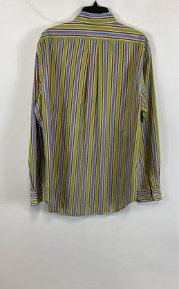 Ralph Lauren Mens Multicolor Cotton Striped Classic Fit Button Down Shirt Size L alternative image