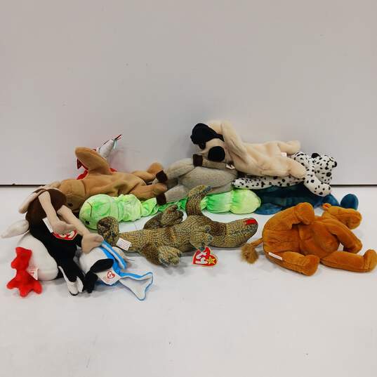 1.5lb TY Assorted Beanie Baby Stuffed Plushy Bundle image number 3