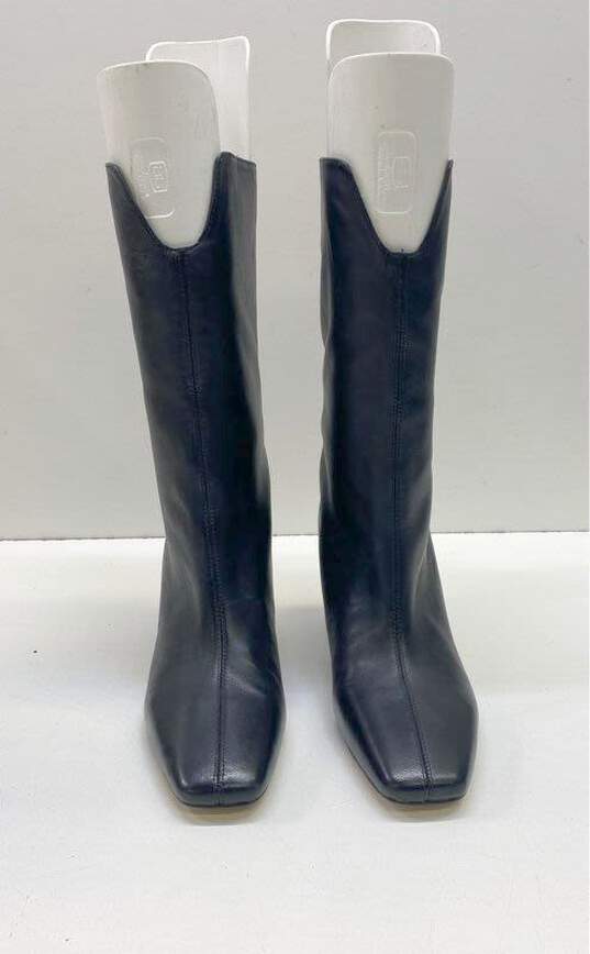 Sam Edelman Leather Lolita Slip-On Boots Black 6.5 image number 3