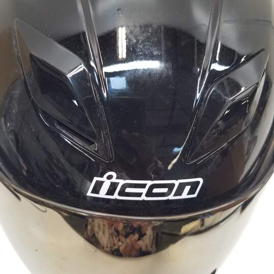 Icon Airflite Black Motorcycle Helmet Sz. L image number 9