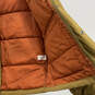 NWT Mens Green Tan Long Sleeve Pockets Full-Zip Puffer Jacket Size Medium image number 3