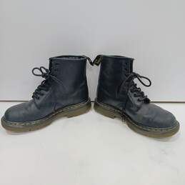 Dr. Martens Unsex Black Leather Steel Toe Safety Boots Size Men 7 Women 8 alternative image