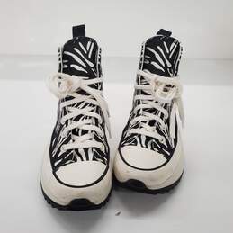 Converse Unisex Run Star Hike Zebra Print High Top Sneakers Size 5 M | 6.5 W alternative image