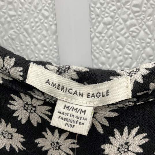 NWT American Eagles Womens Black White Floral Sleeveless Pullover Maxi Dress M image number 4