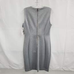 Calvin Klein Gray Sleeveless Zip Back Dress NWT Size 10 alternative image