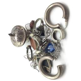 Sterling Silver Multi Gem Stone Jewelry Scrap 53.6g