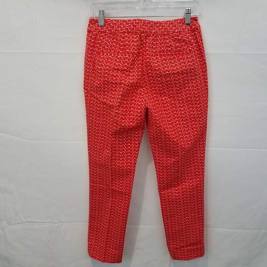 Boden Glasses Patterned Pants Women's Petite Size 6P NWT image number 2