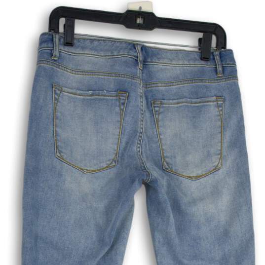NWT Womens Blue Denim Medium Wash 5-Pocket Design Skinny Jeans Size 6 image number 4