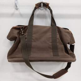 Cabela's Leather & Canvas Messenger Laptop Shoulder Duffle Weekend Bag alternative image