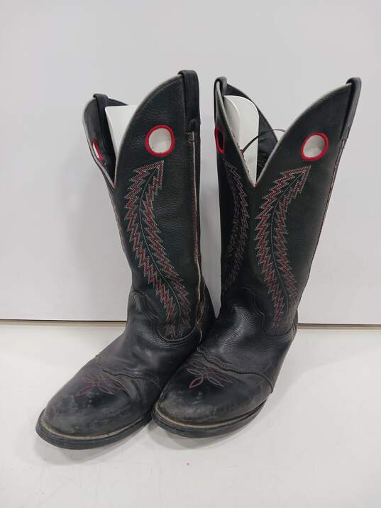 Laredo Men's Black Western Boots Size 10.5D image number 1