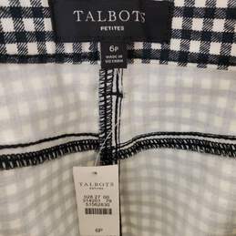 Talbots Women Black Plaid Skirt SZ 6P (WT) alternative image