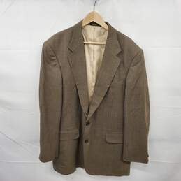 Oscar de la Renta Menswear Wool Tweed Blazer Size 44L - AUTHENTICATED