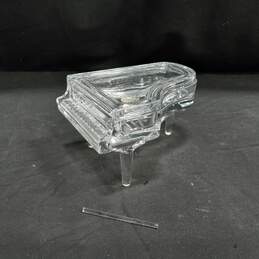 Cristal d'Arques France Lead Crystal Piano Trinket Box