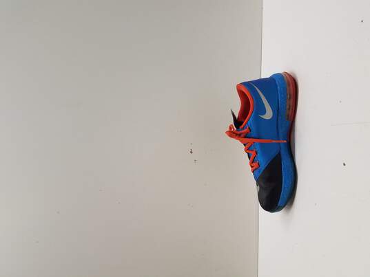 Nike KD VI Youth Black Blue Orange Basketball Sneaker Size 4.5Y image number 2