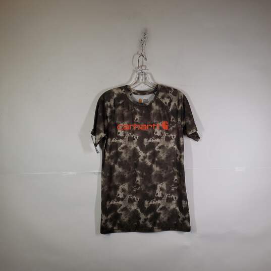 Boys Camouflage Short Sleeve Crew Neck Pullover T-Shirt Size Large (14/16) image number 1