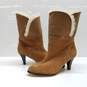 UGG Harbour High Brown Suede Heel  Women's Boots Size 7 image number 1