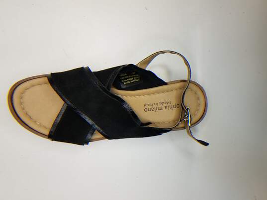 Sophia Milano Women's Black Platform Sandals Size 5.5 image number 8