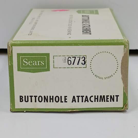 SEARS BUTTONHOLE ATTACHMENT TOOL IN BOX image number 2