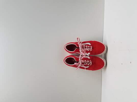 Vans Shoes | Kids Vans Heart Valentines Shoes | Color: Red/White | Size: 5.5 image number 6