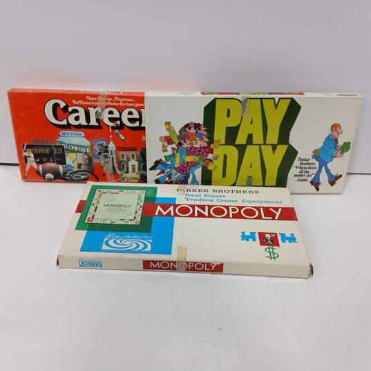Bundle of 3 Assorted Money Themed Board Games image number 1