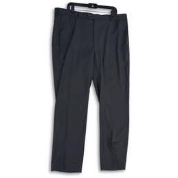 NWT Perry Ellis Portfolio Mens Gray Flat Front Slash Pocket Dress Pants Sz 40X32