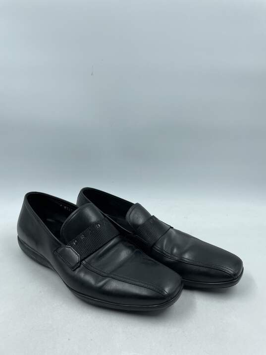 Authentic Prada Black Logo Loafers M 5.5 image number 3