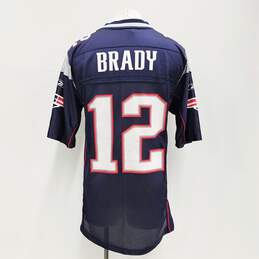 Reebok Men's New England Patriots Brady #12 Navy Jersey Sz. M alternative image