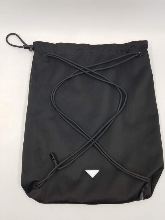 Authentic Prada Beauty Black Drawstring Backpack image number 2