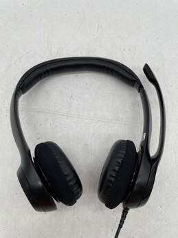 Black Built In Microphone Ear-Pad On The Ear Wired USB Headset E-0545285-J alternative image