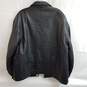 Members Only Genuine Black Leather Jacket Size M image number 2