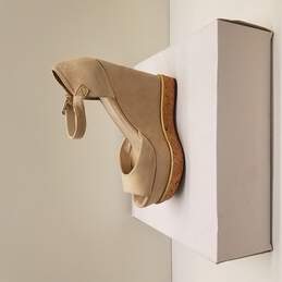 Aldo Haelille Cork Suede Wedge Sandals Women's Size 6.5 alternative image