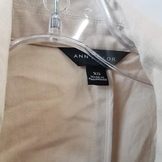 Ann Taylor Women's Cream Linen Blend Jacket Size XS image number 4