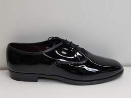 Gateway Formal Footwear Shiny Lace Up Oxford Men's Black Shoes Size 9.5W