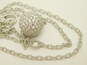 925 Judith Ripka CZ Pave Ball Pendant Necklace image number 5