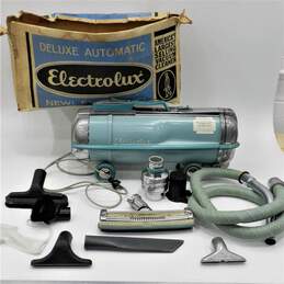 Vintage 60's Model G Electrolux Vacuum w/ Attachments IOB
