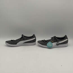 NWT Womens 37020404 Gray Suede Round Toe Low Top Lace Up Sneaker Shoes Sz 9 alternative image