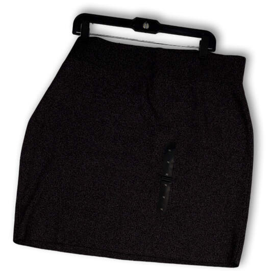 NWT Womens Purple Elastic Waist Flat Front Pull-On Mini Skirt Size XL image number 1