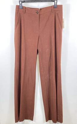 NWT Anthropologie Womens Brown Cartonnier Pocket Straight Leg Dress Pants Size 6