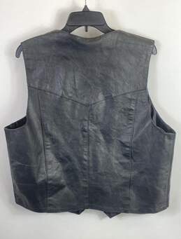 Unbranded Women Black Rolling Stones Leather Vest Jacket XXL alternative image
