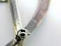 Sterling Silver Modernist Hook On Bangle Bracelet & Statement Brooch 22.7g image number 2