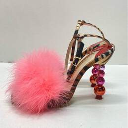 Sophia Webster Perla Maribou Sandal Heels Shoes Size 37.5 alternative image