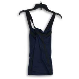 Lululemon Womens Black Navy Blue V-Neck Pullover Activewear Tank Top Size 8 alternative image