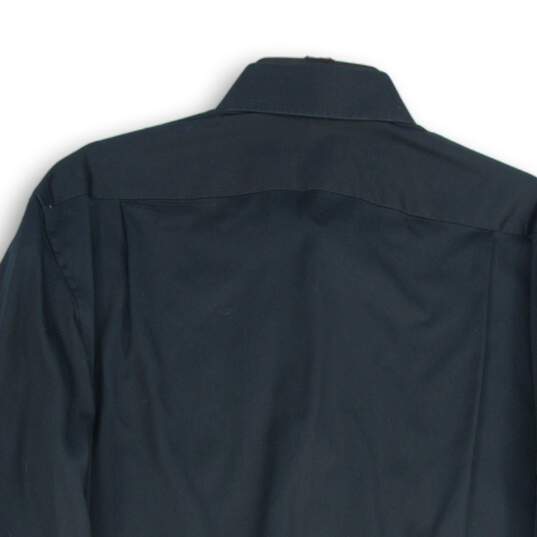 Stenstroms Mens Black Spread Collar Long Sleeve Dress Shirt Size 16 1/2 image number 4