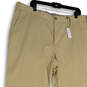 NWT Mens Tan Flat Front Pockets Regular Fit Straight  Leg Chino Pants Size 40 image number 3