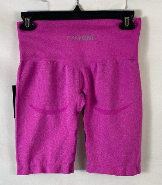 Nikki Font Pink Shorts - Size Medium image number 2