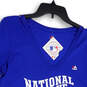 Womens Blue Chicago Cubs Champs V-Neck Pullover T-Shirt Size Large image number 3