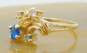 10K Yellow Gold Simulated Birthstone Mother's Ring 3.4g image number 3