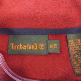 Timberland Men's Red Full Zip Mock Neck Jacket Size XL